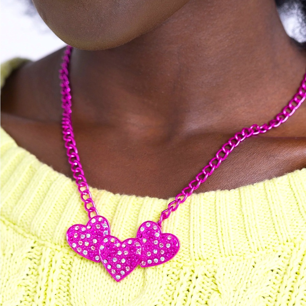 Pink Heart Necklace